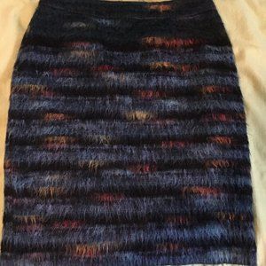 Mohair patterned mini skirt.